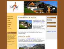 Tablet Screenshot of gasthaus-kreuz.com