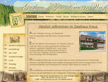 Tablet Screenshot of gasthaus-kreuz.de